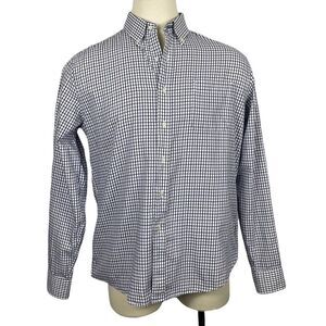 Tommy Hilfiger Purple & Black Slim Fit Long Sleeve Plaid Button Down Dress Shirt